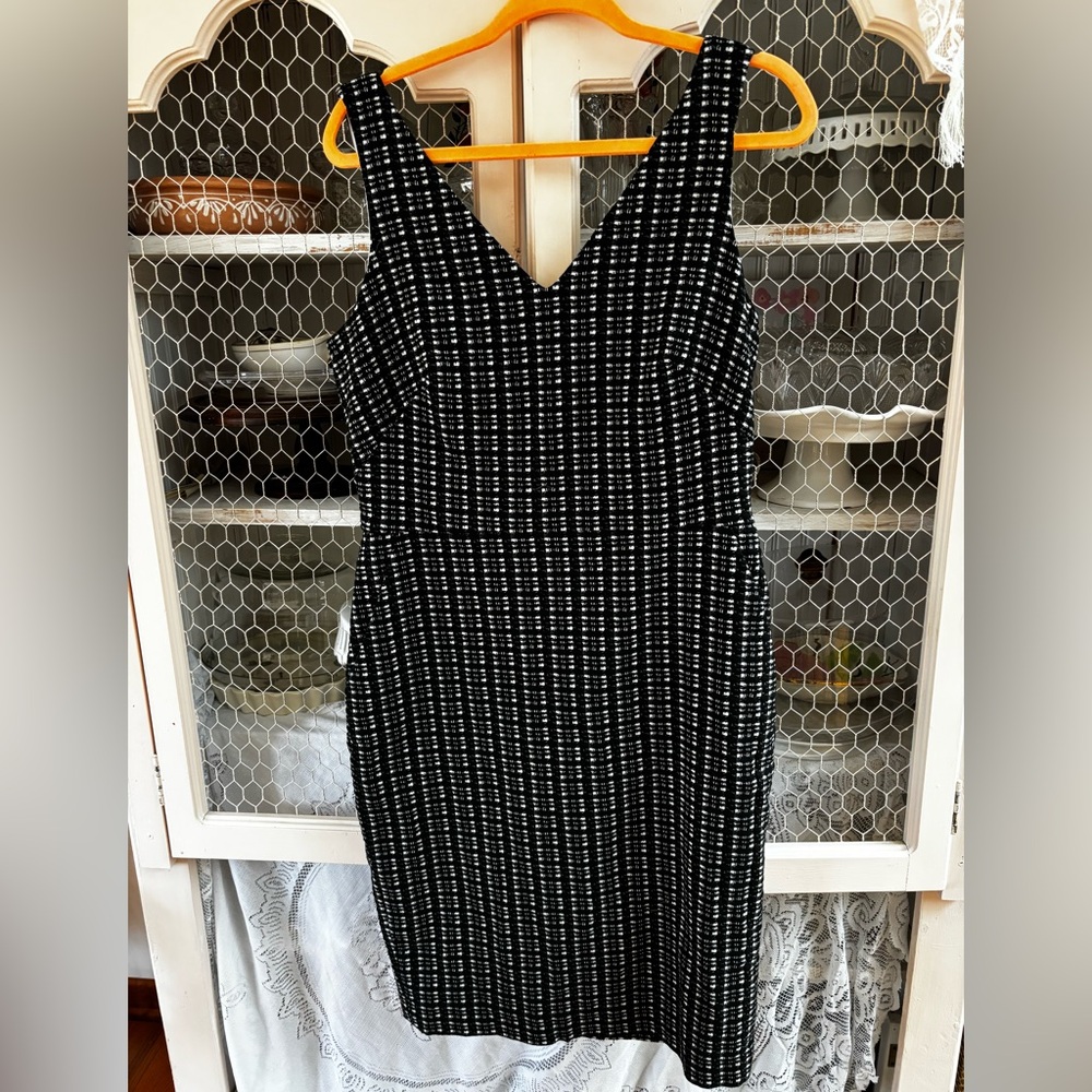 Ralph Lauren Black and White Women's Pencil Dress 14